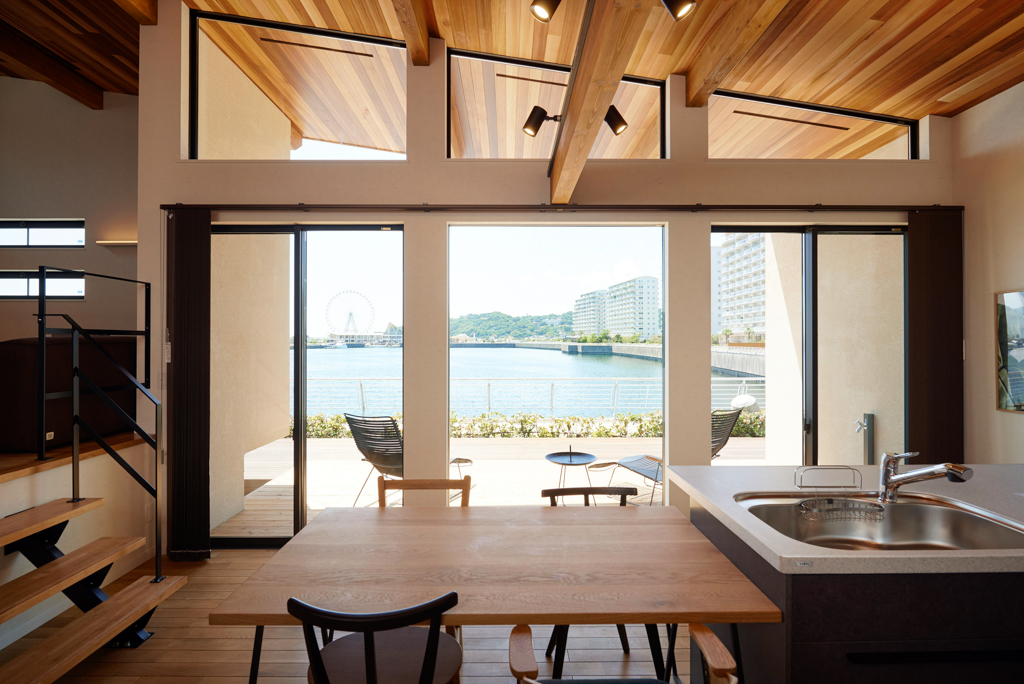 はちみつホワイト蒲郡モデルのダイニングからの眺め