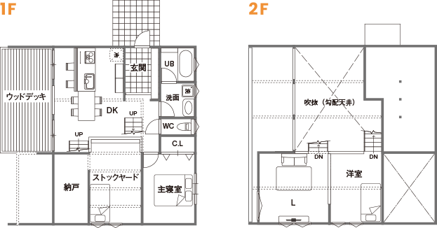 はちみつハウス｜はちみつホワイトモデルハウス間取りプラン